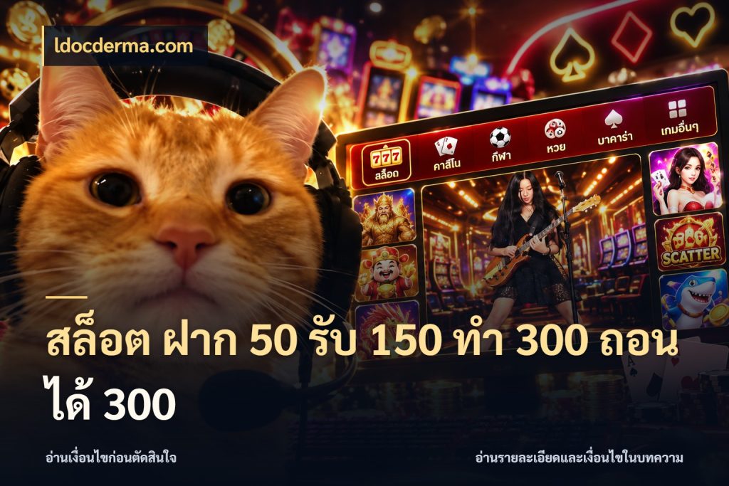 สล็อต ฝาก 50 รับ 150 ทํา 300 ถอนได้ 300 โปรยอดรับที่สายเกมสนใจ สไตล์ ldocderma.com