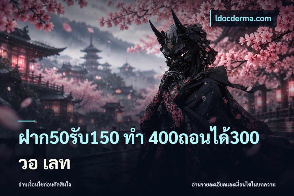 ฝาก50รับ150 ทํา 400ถอนได้300 วอ เลท