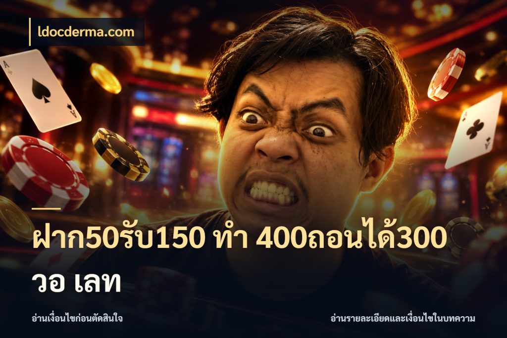 ฝาก50รับ150 ทํา 400ถอนได้300 วอ เลท จับประเด็นยอดรับก่อนเลือกความสนุก ในมุม ldocderma.com