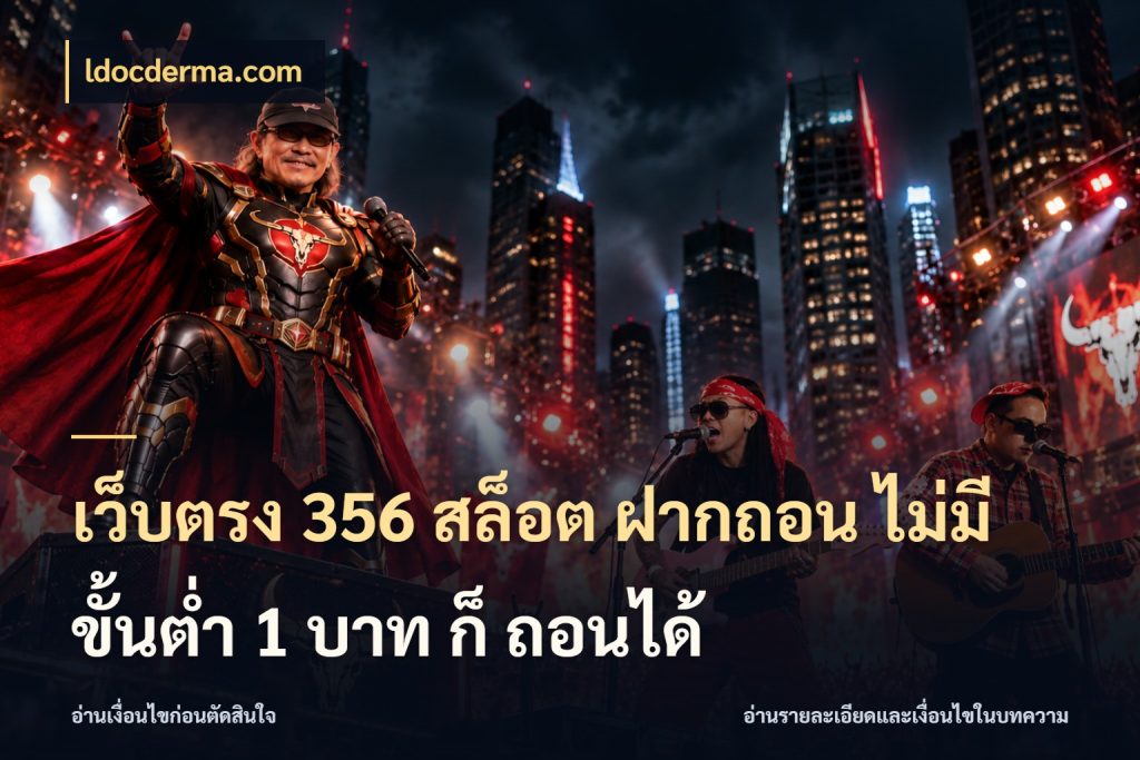 เว็บตรง 356 สล็อต ฝากถอน ไม่มี ขั้นต่ำ 1 บาท ก็ ถอนได้ ldocderma.com จำนวนเริ่มต้นกับรายละเอียดที่สายเกมสนใจ