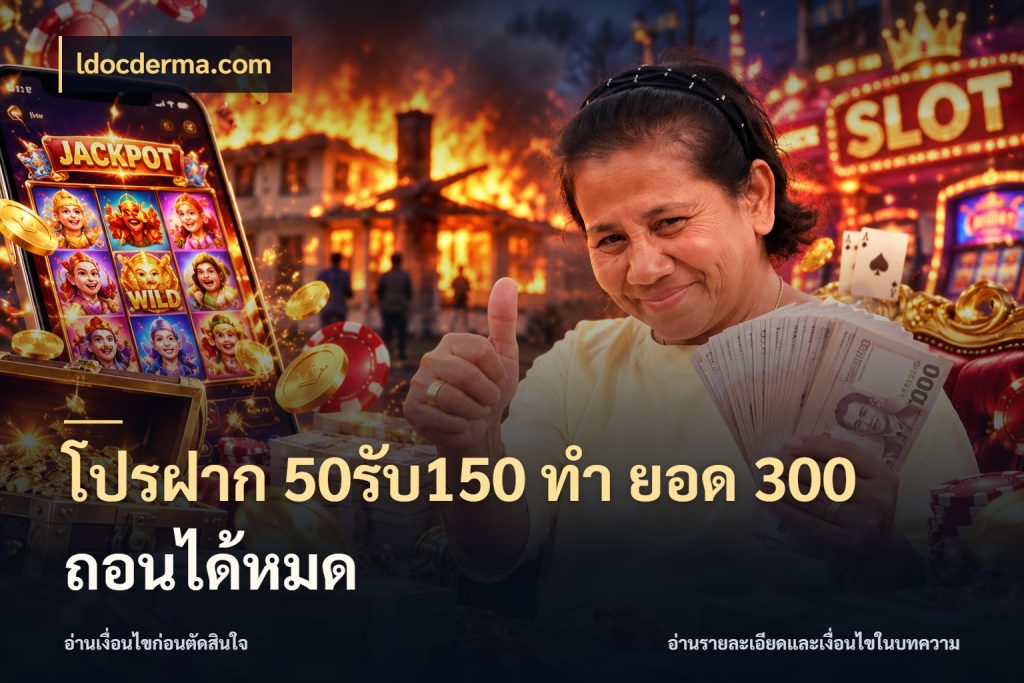 โปรฝาก 50รับ150 ทํา ยอด 300 ถอนได้หมด ldocderma.com จับคู่โบนัสกับสไตล์เกมที่ชอบ