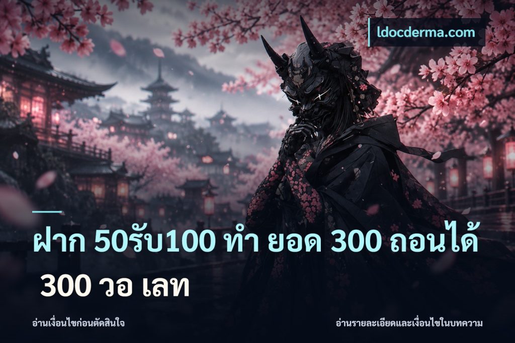 ฝาก 50รับ100 ทํา ยอด 300 ถอนได้ 300 วอ เลท