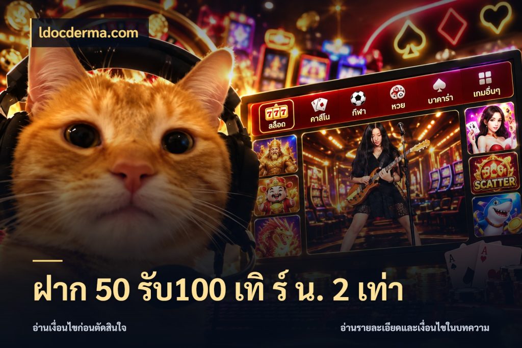 ฝาก 50 รับ100 เทิ ร์ น. 2 เท่า โปรกับเกมที่ชอบเลือกให้ตรงสไตล์ สไตล์ ldocderma.com