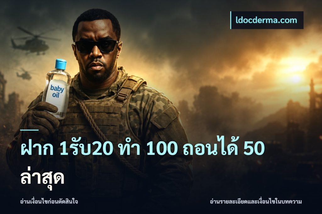 ฝาก 1รับ20 ทํา 100 ถอนได้ 50 ล่าสุด