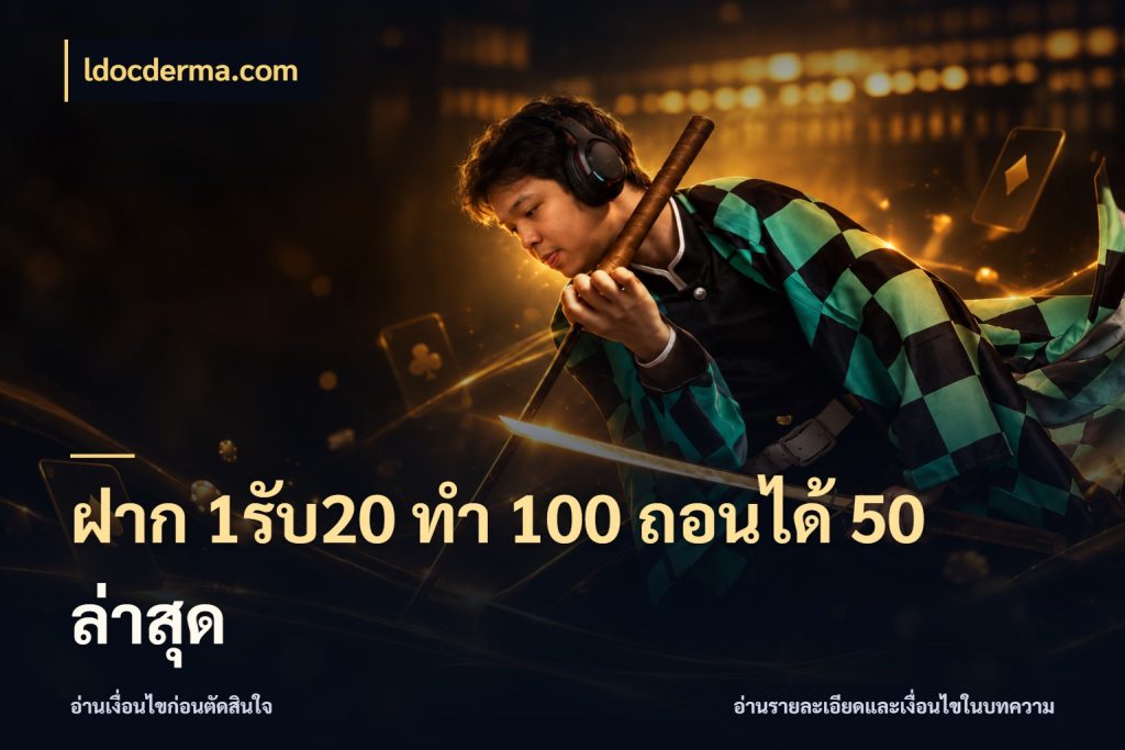 ฝาก 1รับ20 ทํา 100 ถอนได้ 50 ล่าสุด ldocderma.com สนุกกับตัวเลือกโปรในสไตล์ของคุณ