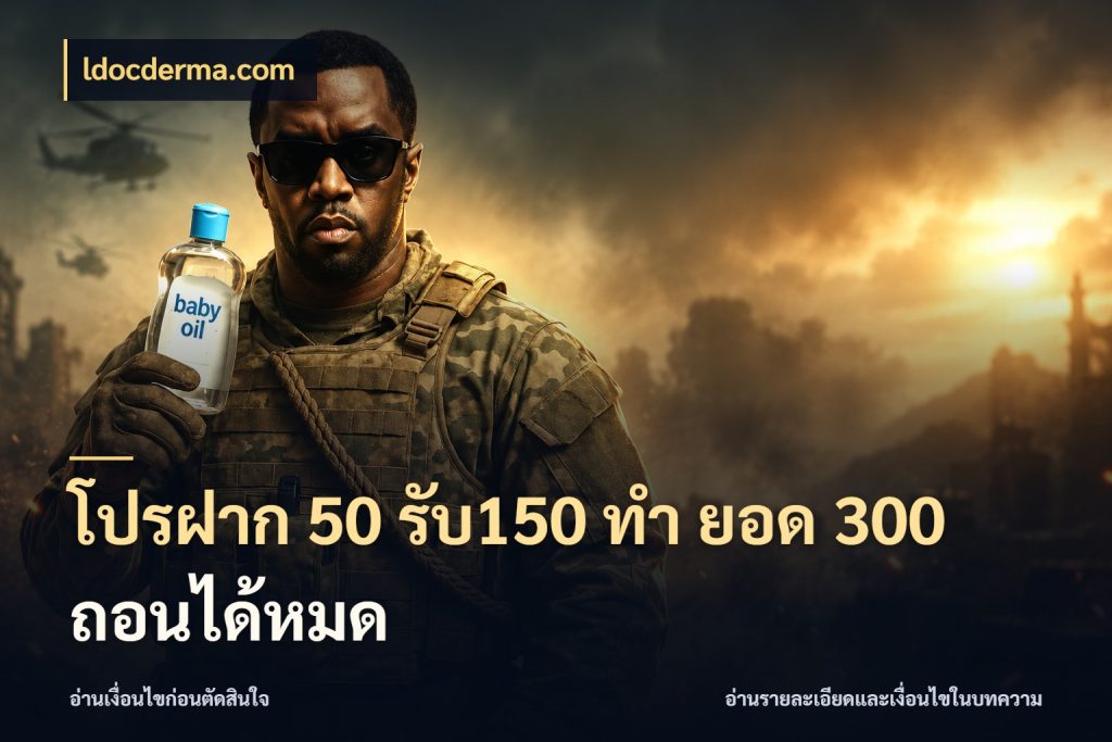 โปรฝาก 50 รับ150 ทํา ยอด 300 ถอนได้หมด ldocderma.com โปรกับเกมที่ชอบเลือกให้ตรงสไตล์