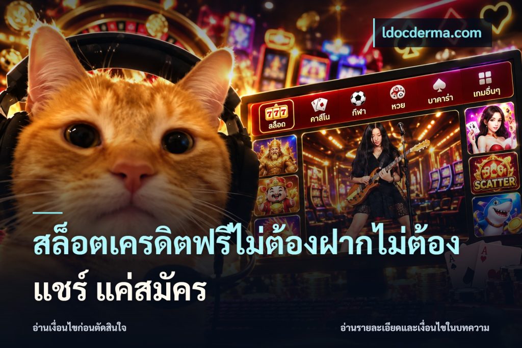 สล็อตเครดิตฟรีไม่ต้องฝากไม่ต้องแชร์ แค่สมัคร