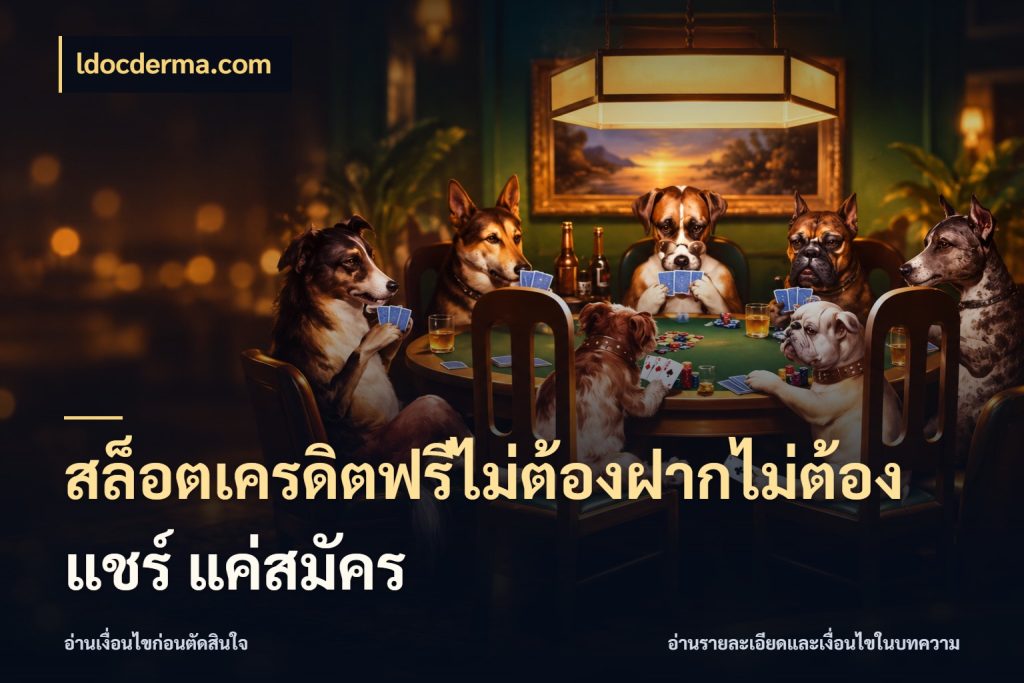 สล็อตเครดิตฟรีไม่ต้องฝากไม่ต้องแชร์ แค่สมัคร ldocderma.com สายโบนัสเลือกมุมเครดิตให้ตรงสไตล์