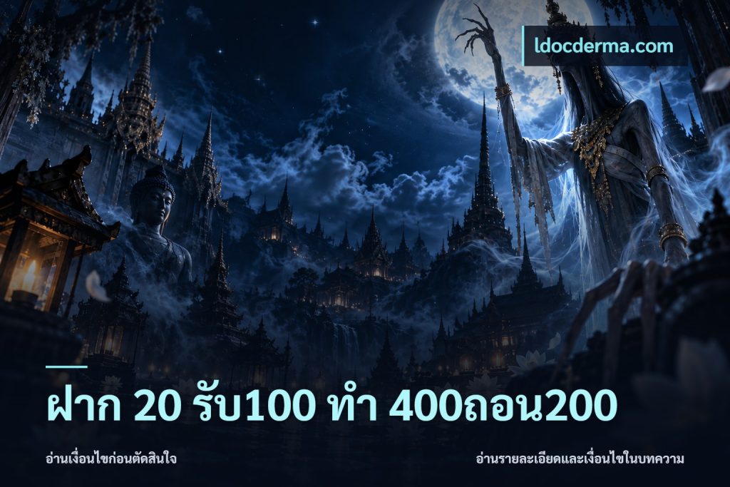 ฝาก 20 รับ100 ทํา 400ถอน200