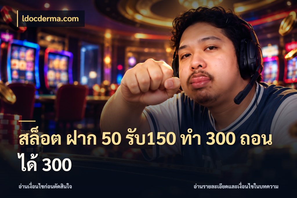 สล็อต ฝาก 50 รับ150 ทํา 300 ถอนได้ 300 จุดเด่นของเครดิตที่คนชอบเกมอยากรู้ สไตล์ ldocderma.com