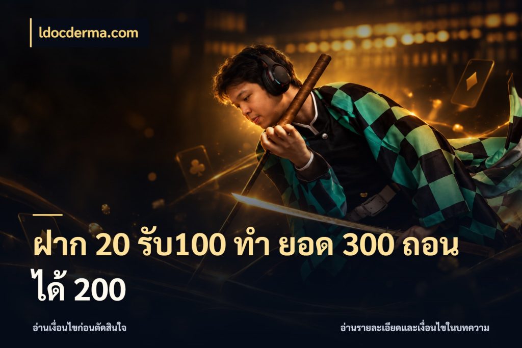 ฝาก 20 รับ100 ทํา ยอด 300 ถอนได้ 200 รูปแบบโบนัสกับสิทธิ์ของสายเกม กับ ldocderma.com