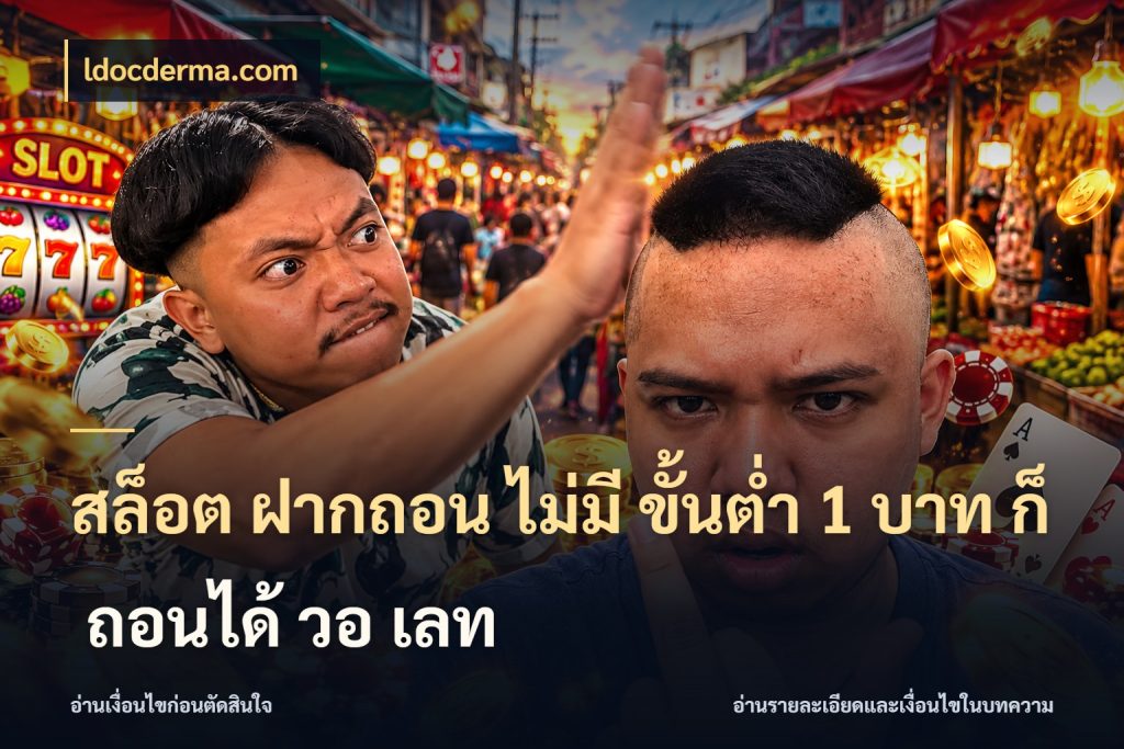 สล็อต ฝากถอน ไม่มี ขั้นต่ำ 1 บาท ก็ ถอนได้ วอ เลท ldocderma.com เงินตั้งต้นกับความสนุกที่คุณกำหนด
