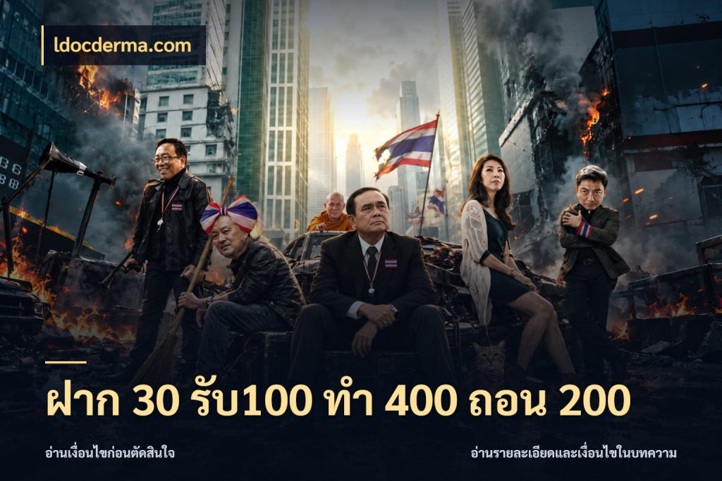 ฝาก 30 รับ100 ทํา 400 ถอน 200 เปิดมุมโปรให้เข้ากับเกมแนวโปรด สไตล์ ldocderma.com