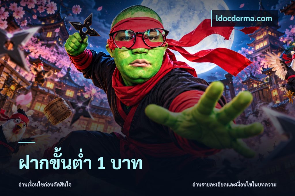 ฝากขั้นต่ำ 1 บาท