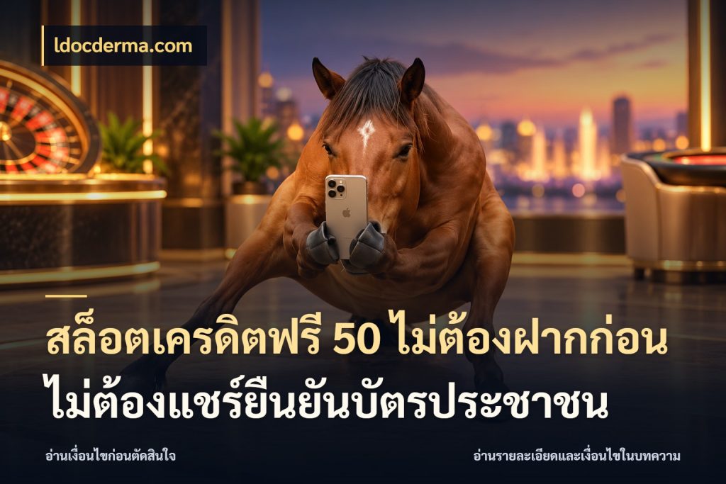 สล็อตเครดิตฟรี 50 ไม่ต้องฝากก่อนไม่ต้องแชร์ยืนยันบัตรประชาชน สีสันของเครดิตฟรีและเกมแนวที่ชอบ สไตล์ ldocderma.com