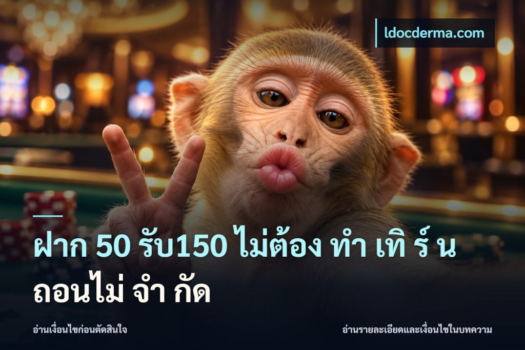ฝาก 50 รับ150 ไม่ต้อง ทํา เทิ ร์ น ถอนไม่ จํา กัด