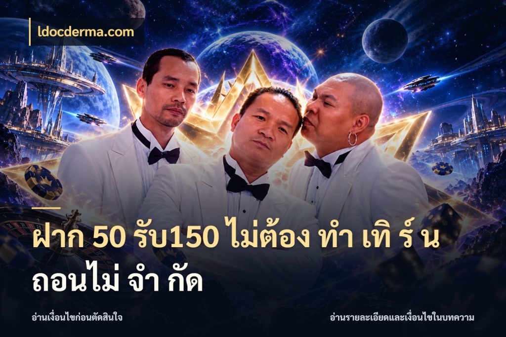ฝาก 50 รับ150 ไม่ต้อง ทํา เทิ ร์ น ถอนไม่ จํา กัด ldocderma.com เครดิตกับรูปแบบโปรที่ตรงใจ