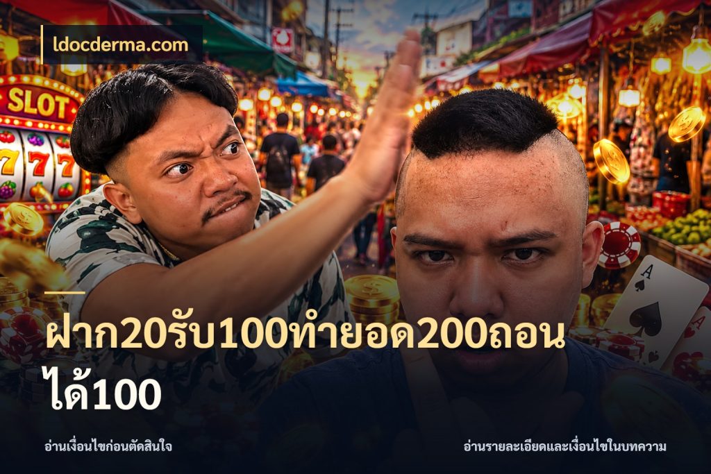 ฝาก20รับ100ทํายอด200ถอนได้100 ldocderma.com โปรกับเกมที่ชอบเลือกให้ตรงสไตล์
