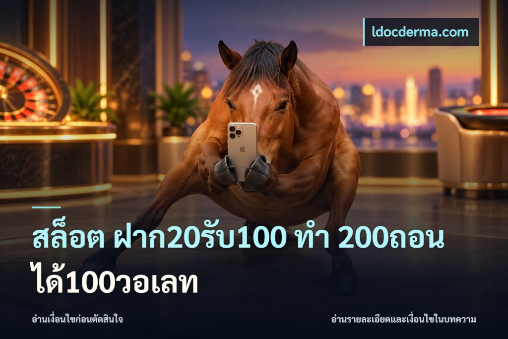 สล็อต ฝาก20รับ100 ทํา 200ถอนได้100วอเลท