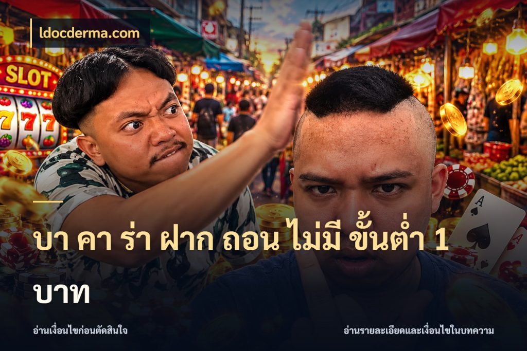 บา คา ร่า ฝาก ถอน ไม่มี ขั้นต่ำ 1 บาท จำนวนเริ่มต้นในมุมของสายบาคาร่า ในมุม ldocderma.com