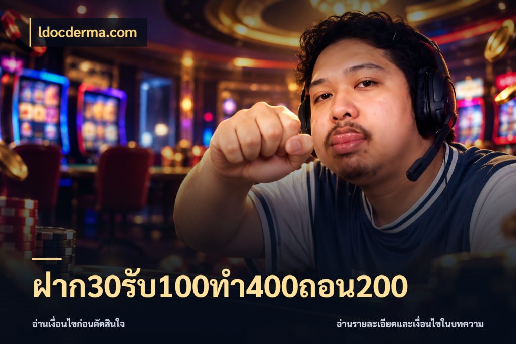 ฝาก30รับ100ทํา400ถอน200 จุดเด่นของเครดิตที่คนชอบเกมอยากรู้ สไตล์ ldocderma.com
