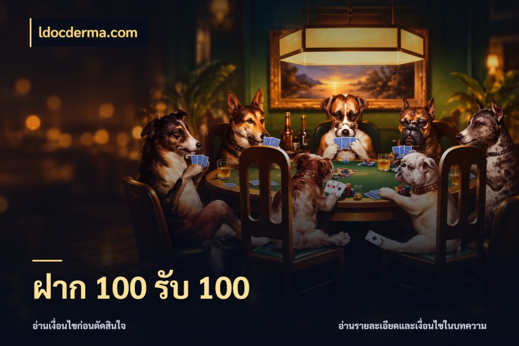 ฝาก 100 รับ 100 สีสันของโปรฝากและยอดรับ สไตล์ ldocderma.com