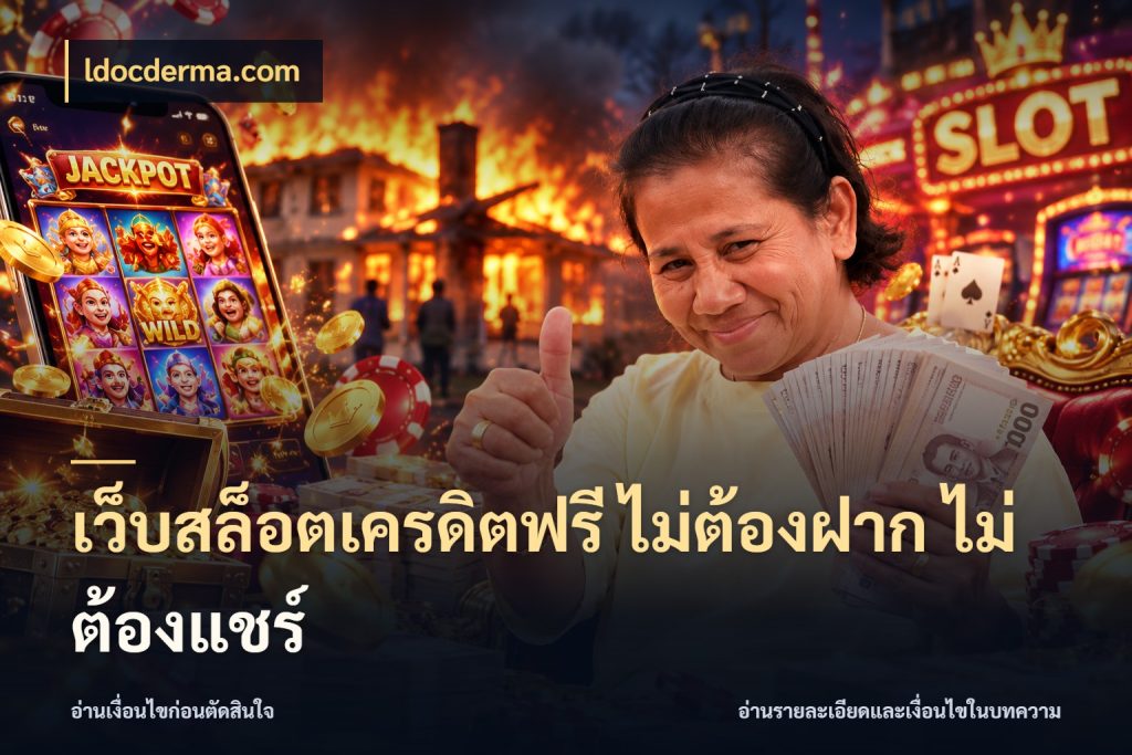 เว็บสล็อตเครดิตฟรี ไม่ต้องฝาก ไม่ต้องแชร์ รู้จักยอดและขอบเขตของเครดิตฟรี กับ ldocderma.com