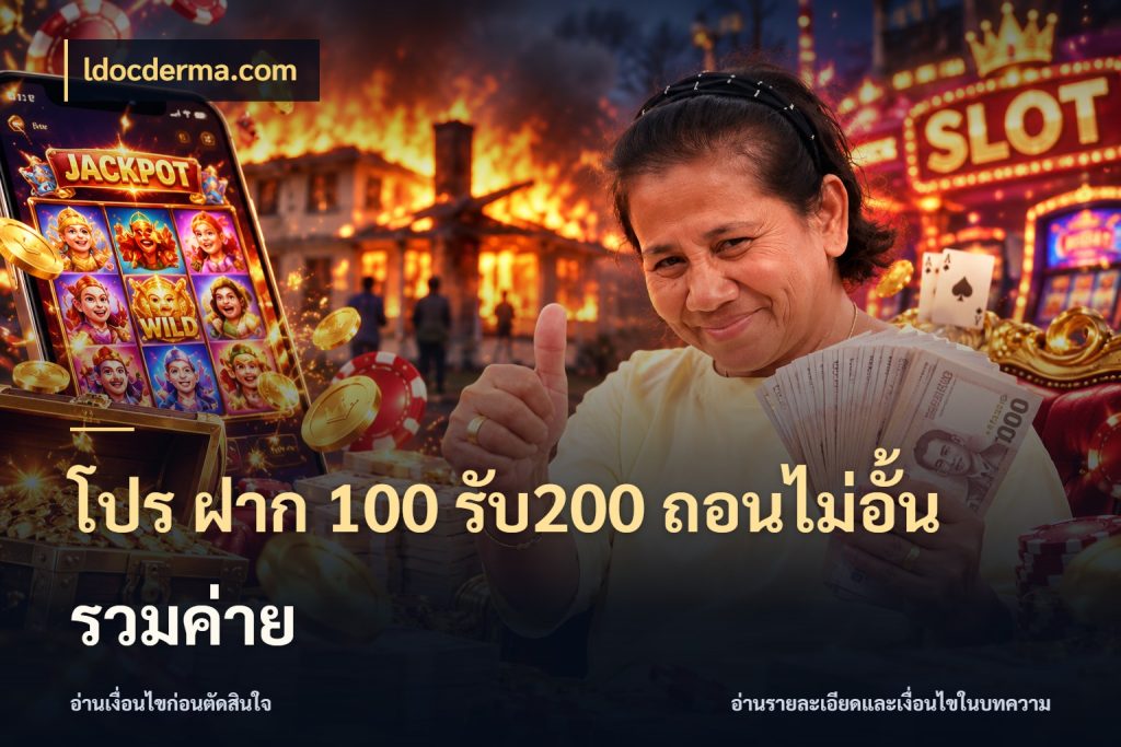 โปร ฝาก 100 รับ200 ถอนไม่อั้น รวมค่าย โปรกับเกมที่ชอบเลือกให้ตรงสไตล์ ในมุม ldocderma.com