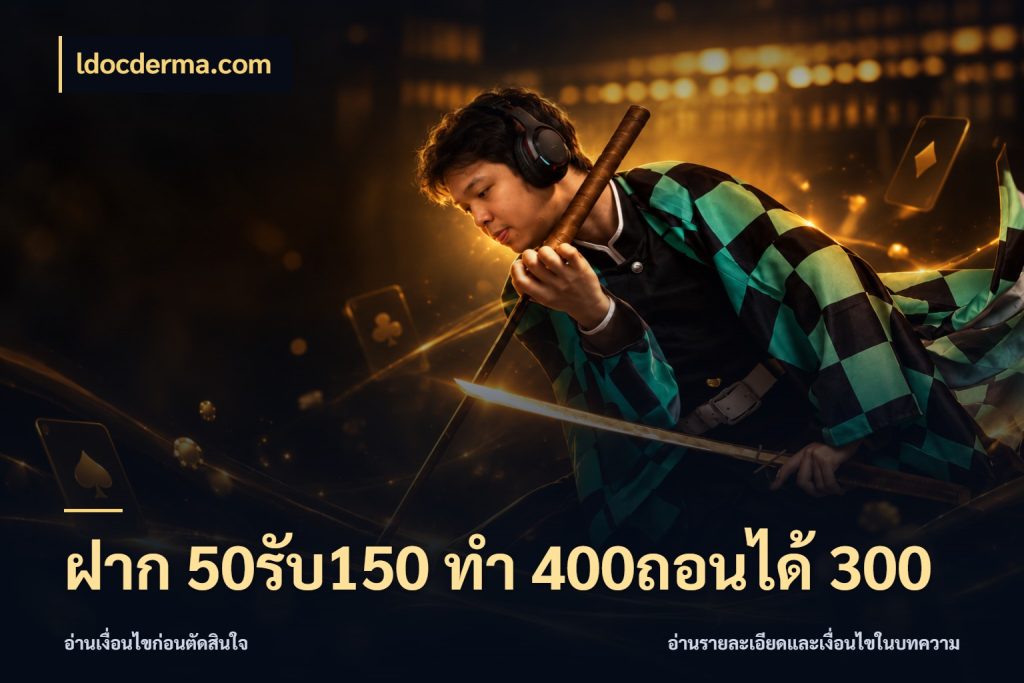 ฝาก 50รับ150 ทํา 400ถอนได้ 300 จับประเด็นยอดรับก่อนเลือกความสนุก ในมุม ldocderma.com