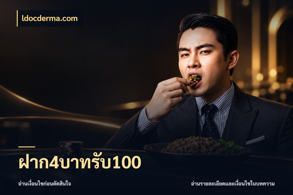 ฝาก4บาทรับ100 สีสันของโปรฝากและยอดรับ ในมุม ldocderma.com