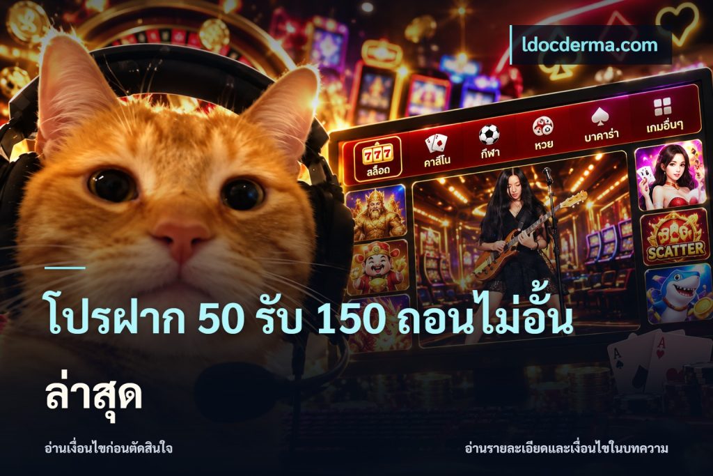 โปรฝาก 50 รับ 150 ถอนไม่อั้นล่าสุด
