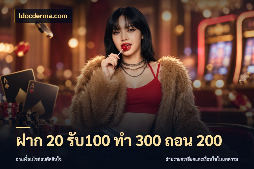 ฝาก 20 รับ100 ทํา 300 ถอน 200 โปรยอดรับที่สายเกมสนใจ กับ ldocderma.com