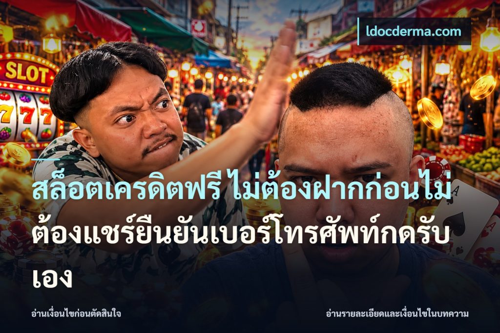 สล็อตเครดิตฟรี ไม่ต้องฝากก่อนไม่ต้องแชร์ยืนยันเบอร์โทรศัพท์กดรับเอง