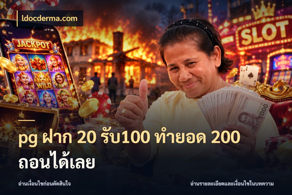 pg ฝาก 20 รับ100 ทำยอด 200 ถอนได้เลย โปรกับเกมที่ชอบเลือกให้ตรงสไตล์ สไตล์ ldocderma.com