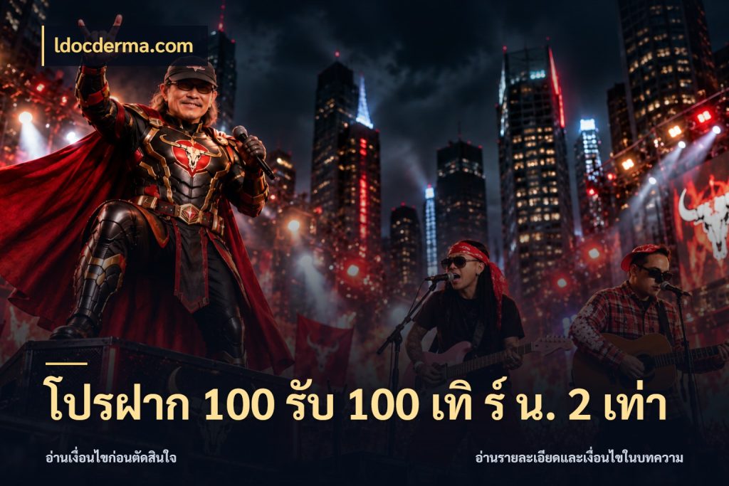 โปรฝาก 100 รับ 100 เทิ ร์ น. 2 เท่า จับประเด็นยอดรับก่อนเลือกความสนุก สไตล์ ldocderma.com
