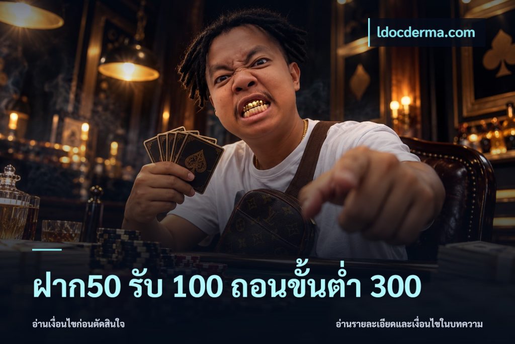 ฝาก50 รับ 100 ถอนขั้นต่ํา 300