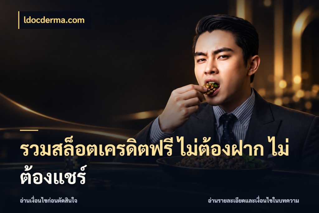 รวมสล็อตเครดิตฟรี ไม่ต้องฝาก ไม่ต้องแชร์ จับมุมเด่นของเครดิตฟรีให้ตรงใจ ในมุม ldocderma.com