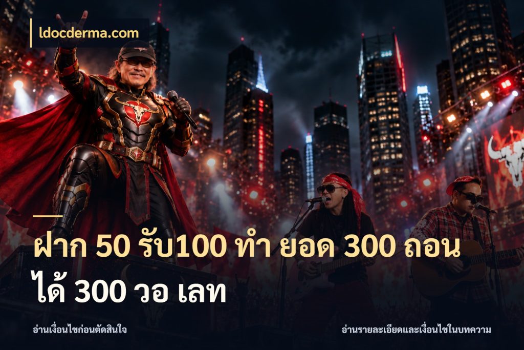 ฝาก 50 รับ100 ทํา ยอด 300 ถอนได้ 300 วอ เลท สีสันของโปรฝากและยอดรับ สไตล์ ldocderma.com