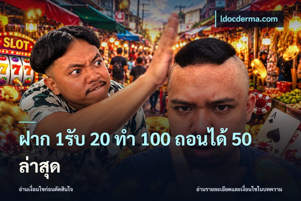 ฝาก 1รับ 20 ทำ 100 ถอนได้ 50 ล่าสุด