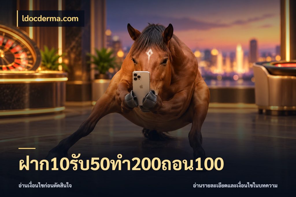 ฝาก10รับ50ทํา200ถอน100 โปรยอดรับที่สายเกมสนใจ ในมุม ldocderma.com