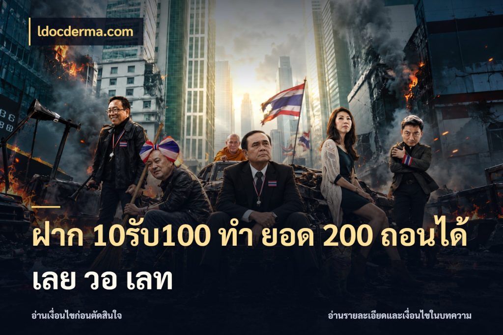 ฝาก 10รับ100 ทํา ยอด 200 ถอนได้เลย วอ เลท เครดิตกับรูปแบบโปรที่ตรงใจ กับ ldocderma.com