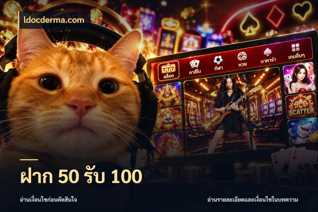 ฝาก 50 รับ 100 ldocderma.com โปรกับเกมที่ชอบเลือกให้ตรงสไตล์