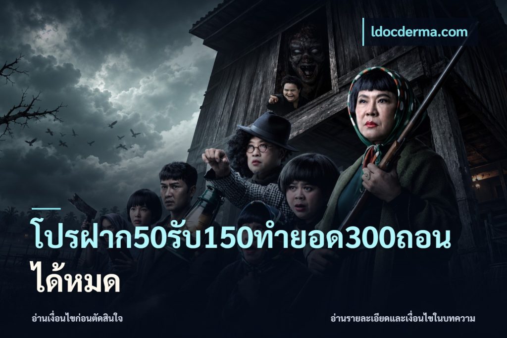 โปรฝาก50รับ150ทํายอด300ถอนได้หมด