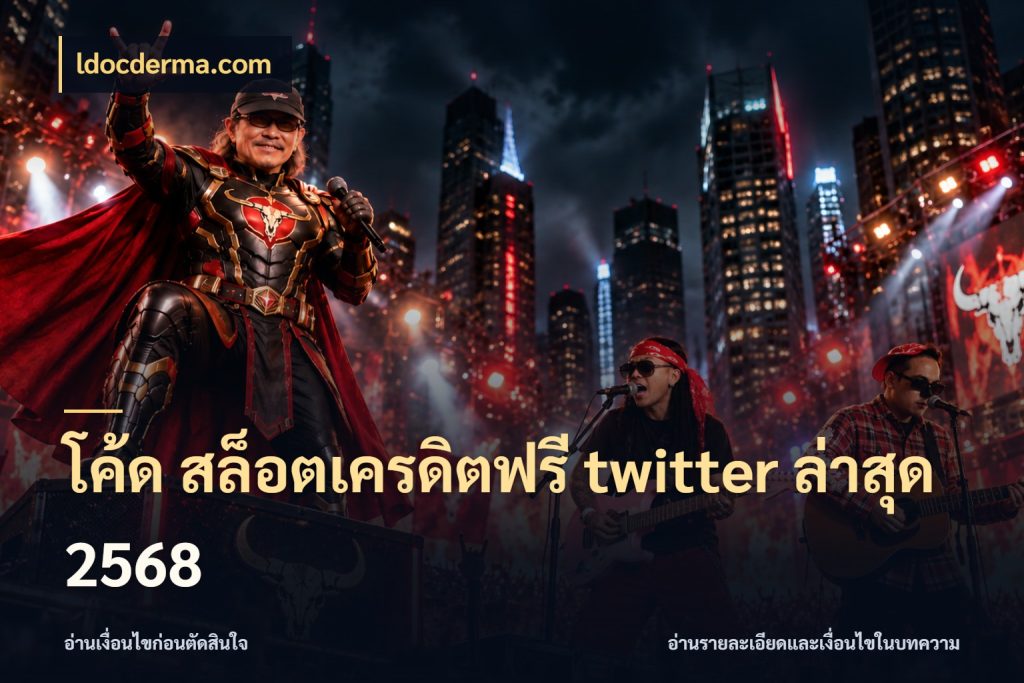 โค้ด สล็อตเครดิตฟรี twitter ล่าสุด 2568 เปิดประเด็นเครดิตฟรีสำหรับคนชอบลุ้น กับ ldocderma.com