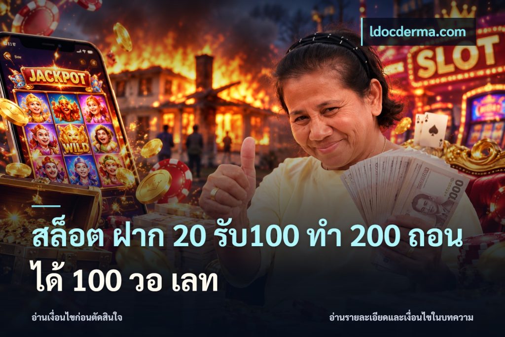 สล็อต ฝาก 20 รับ100 ทํา 200 ถอนได้ 100 วอ เลท
