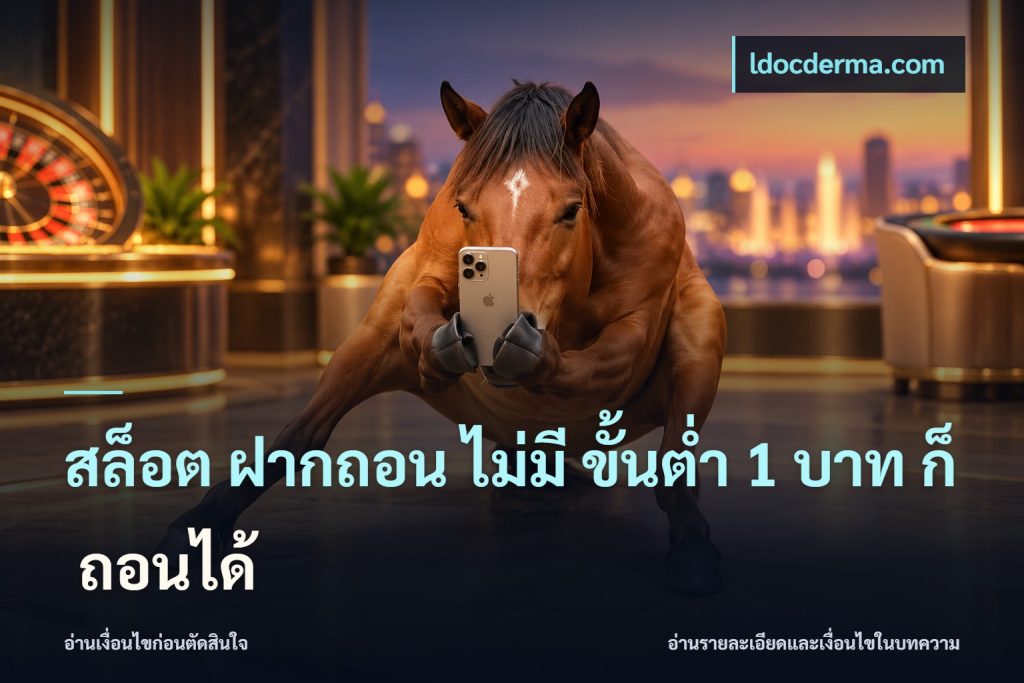 สล็อต ฝากถอน ไม่มี ขั้นต่ำ 1 บาท ก็ ถอนได้