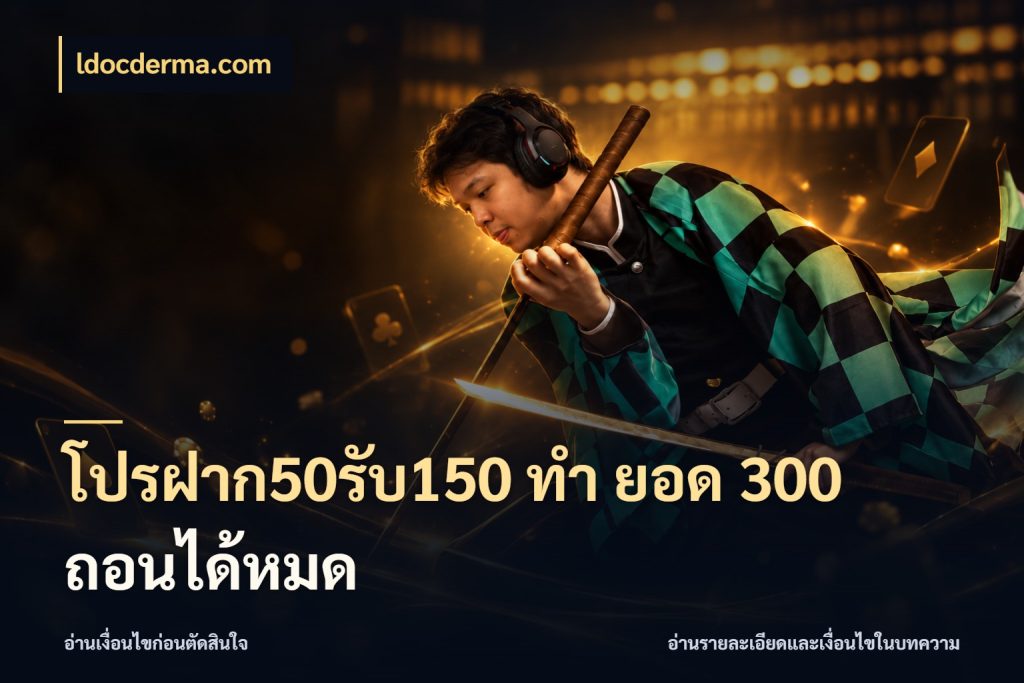 โปรฝาก50รับ150 ทํา ยอด 300 ถอนได้หมด เปิดมุมโปรให้เข้ากับเกมแนวโปรด สไตล์ ldocderma.com