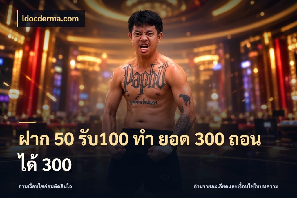 ฝาก 50 รับ100 ทํา ยอด 300 ถอนได้ 300 รูปแบบโบนัสกับสิทธิ์ของสายเกม กับ ldocderma.com