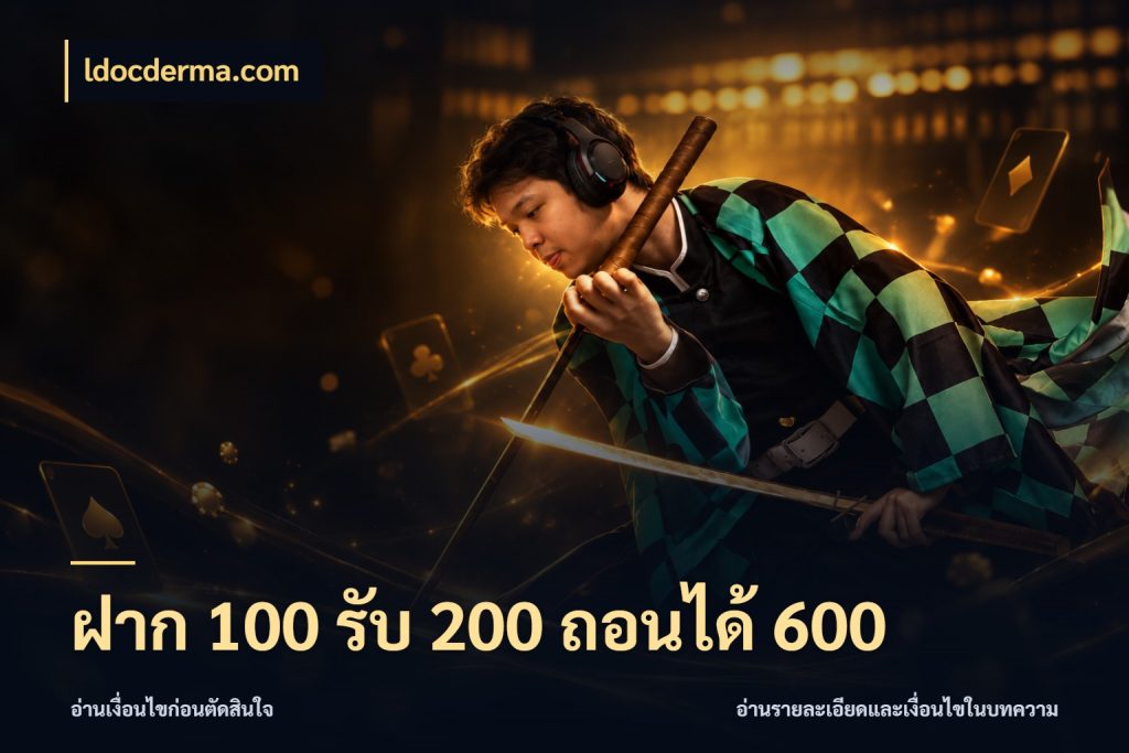 ฝาก 100 รับ 200 ถอนได้ 600 สนุกกับตัวเลือกโปรในสไตล์ของคุณ สไตล์ ldocderma.com