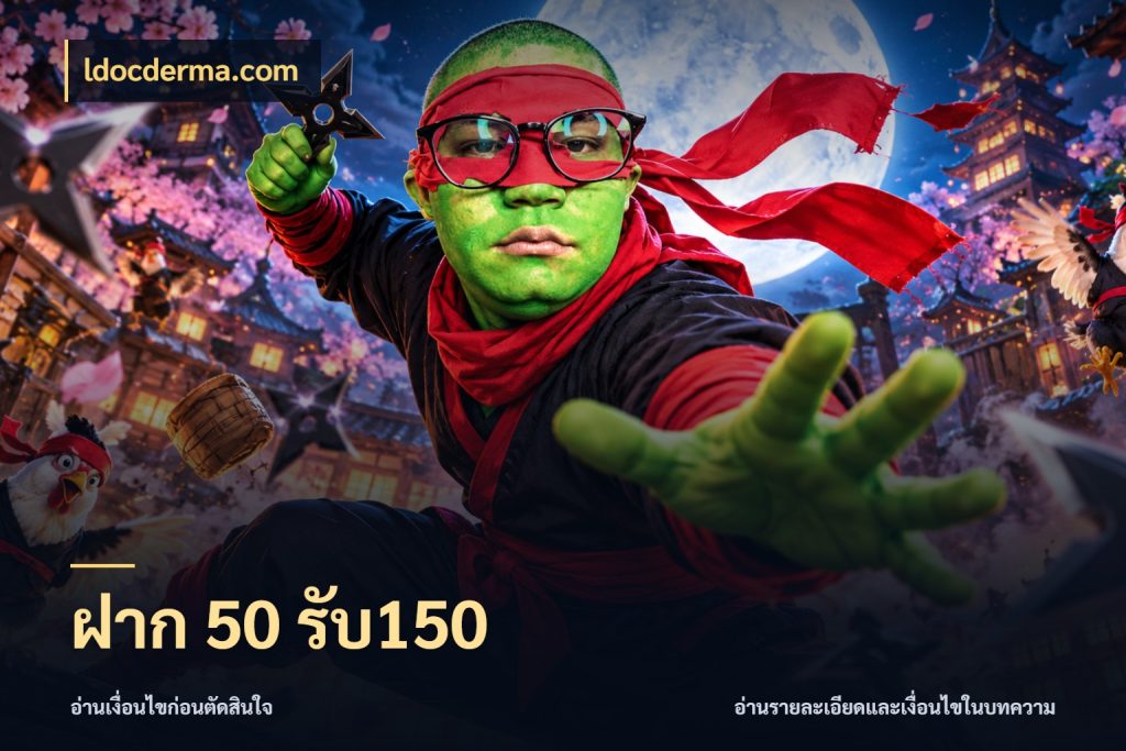 ฝาก 50 รับ150 ldocderma.com สีสันของโปรฝากและยอดรับ
